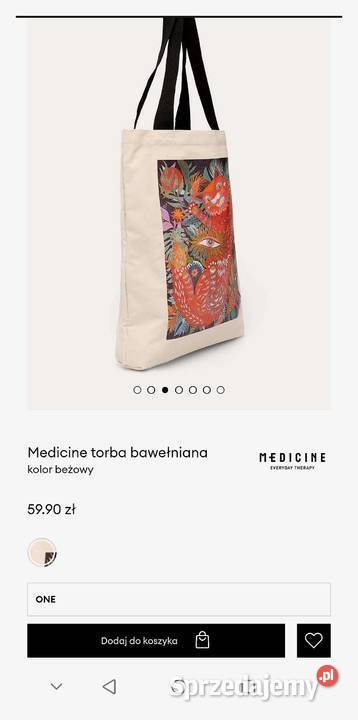 Nowa z Metką Torba Torebka Shopper MEDICINE Art Na ramię  Leszno
