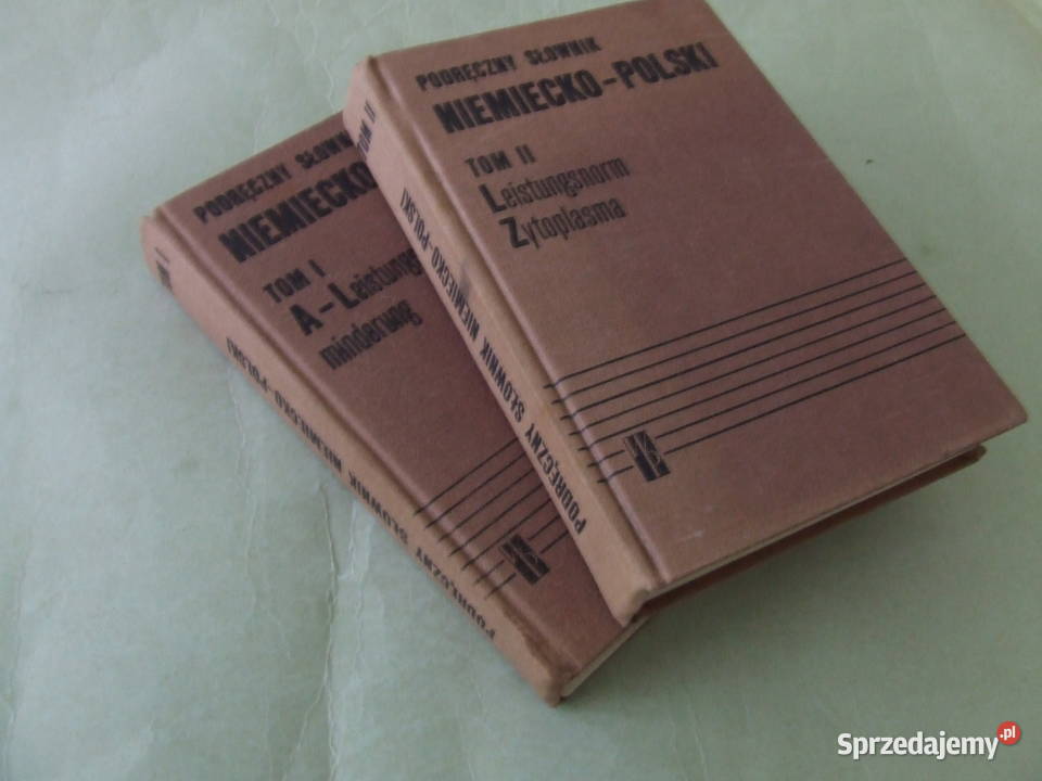 Podręczny słownik niemiecko polski Tom 1 2 Książki do nauki języka obcego