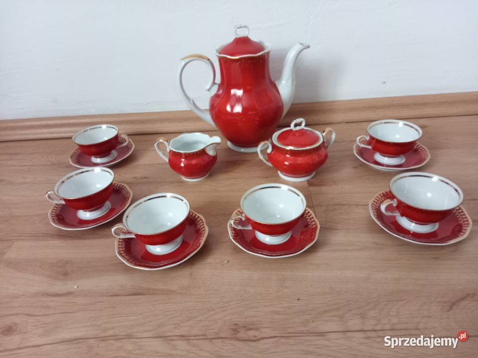 Zestaw kawowy KAROLINA Wałbrzych z lat 70 Świdnica