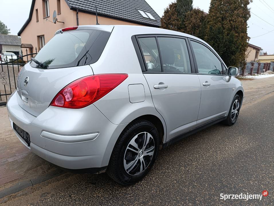 Nissan Tiid 16 benzyna 2010r 1 właściciela z nieuszkodzony Tiida Lgota-Mokrzesz