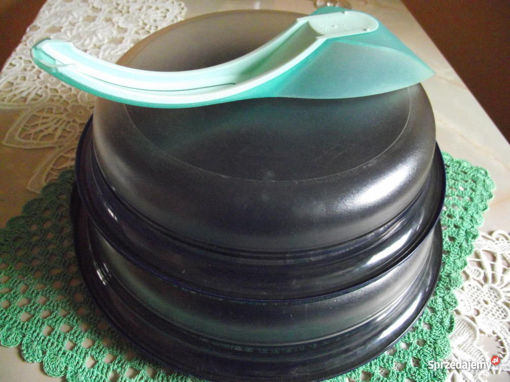 DWIE PERŁY STOŁOWE Z POKRYWKAMI Z TUPPERWARE Rogoźno