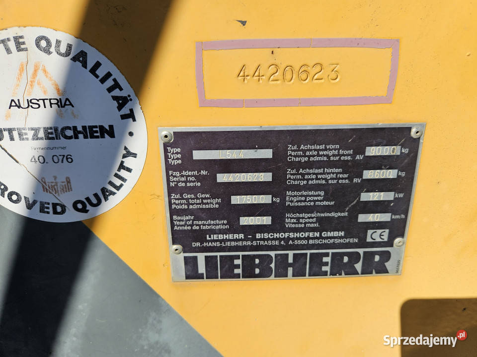 Liebherr L544 Ładowarka kołowa BEZ CENY