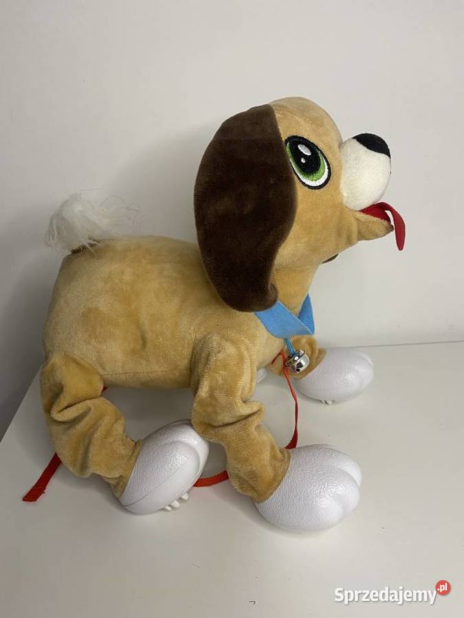 Peppy Pups pluszowy piesek chodzący na smyczy Gdańsk