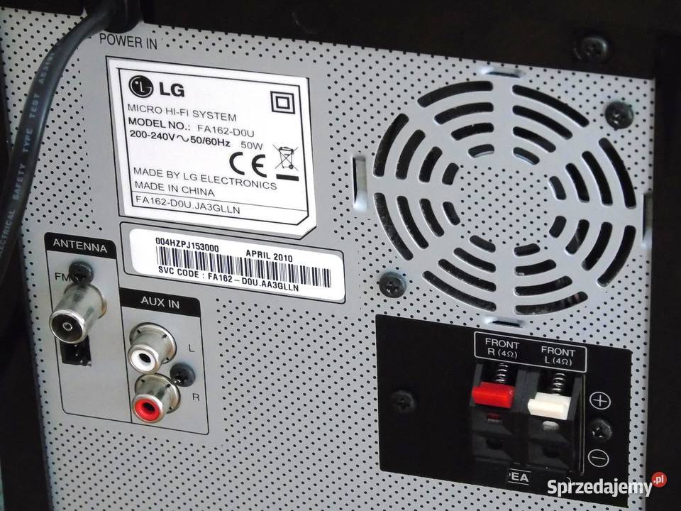 Wieża z USB CD AUX i pilotem LG sprawna i mocna sprzedam