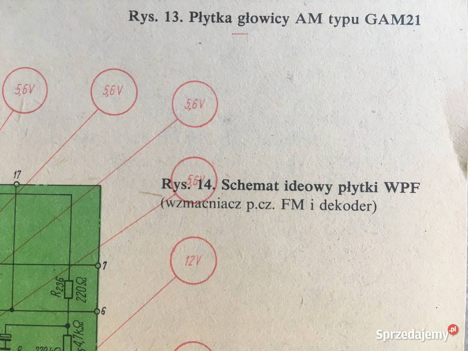 Radio Merkury HiFi DSH 302A303A schematy DTR sprzedam