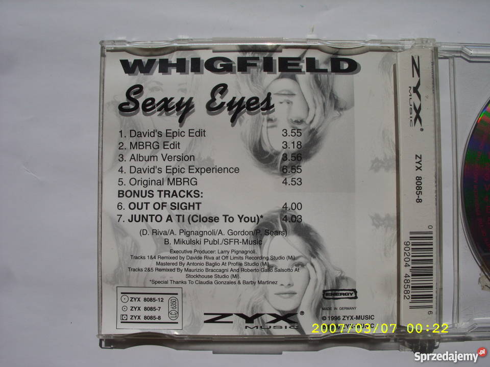 Pop CD WHIGFIELD SEXY EYES ZXY MUSIC CD Wołów