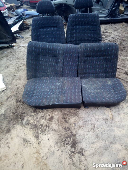 fotele komplet vw golf 3 mazowieckie Małkinia Górna