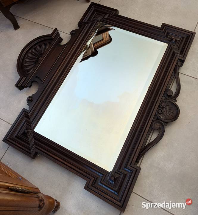 Piękne dębowe lustro eklektycznesklep Dąbrowa Lustra Dąbrowa Górnicza
