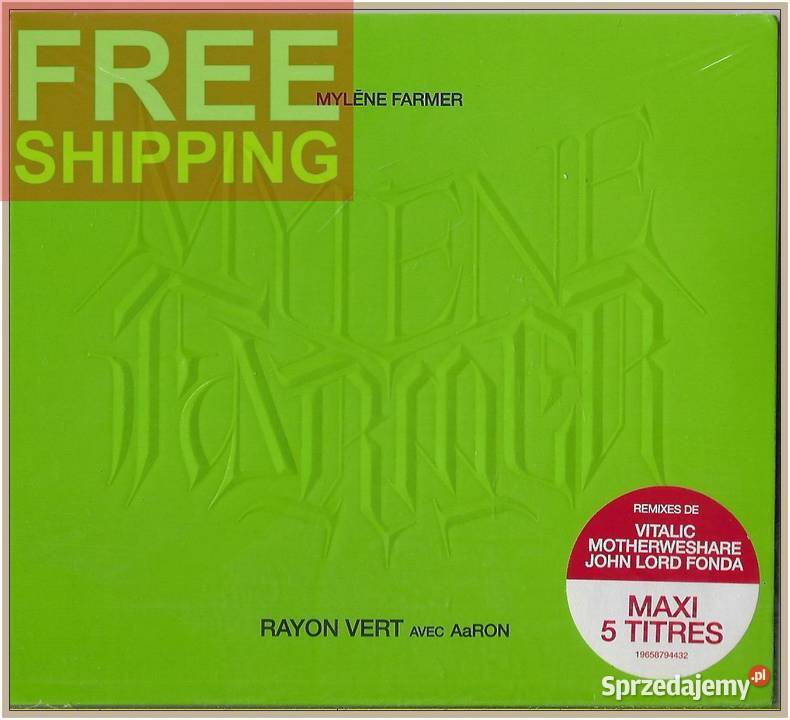 Mylne Farmer Avec AaRON Rayon Vert CD Maxi elektroniczna Krynica-Zdrój