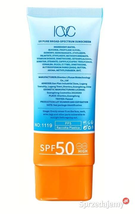 Krem Do Opalania SPF50 Wodoodporny AS Płock