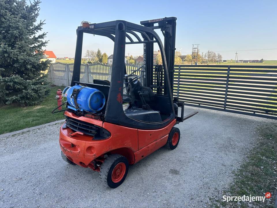 Wózek widlowy Linde H16 16 t 5m triplex wolny blokada podnośnika Rząśnia