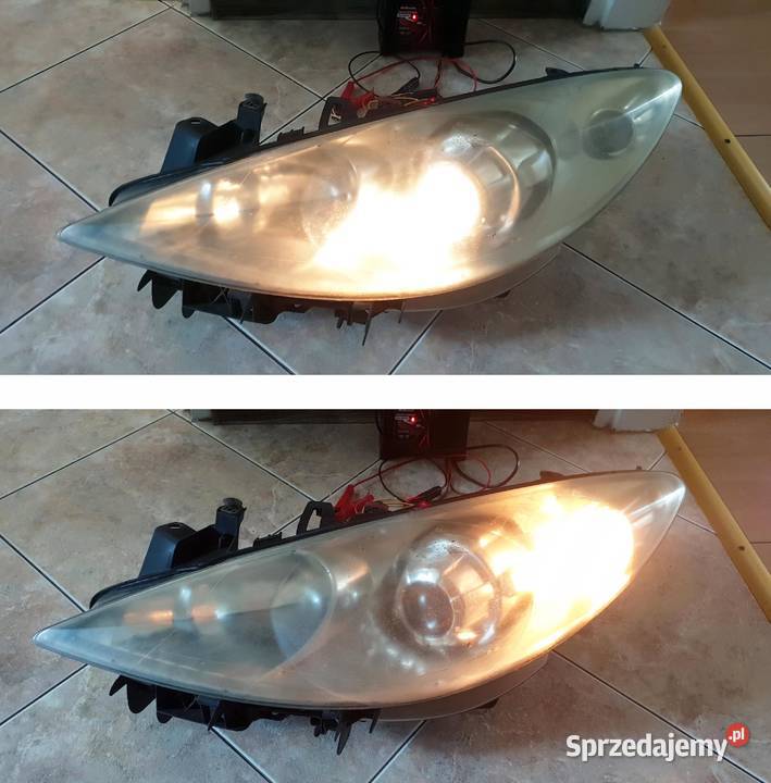 Peugeot 307 lift lampy przód przednie soczewka łódzkie Kutno sprzedam