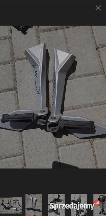 KTM 125 200 390 690 DUKE set podnóżek stopka Elementy nadwozia wielkopolskie Nowy Tomyśl sprzedam