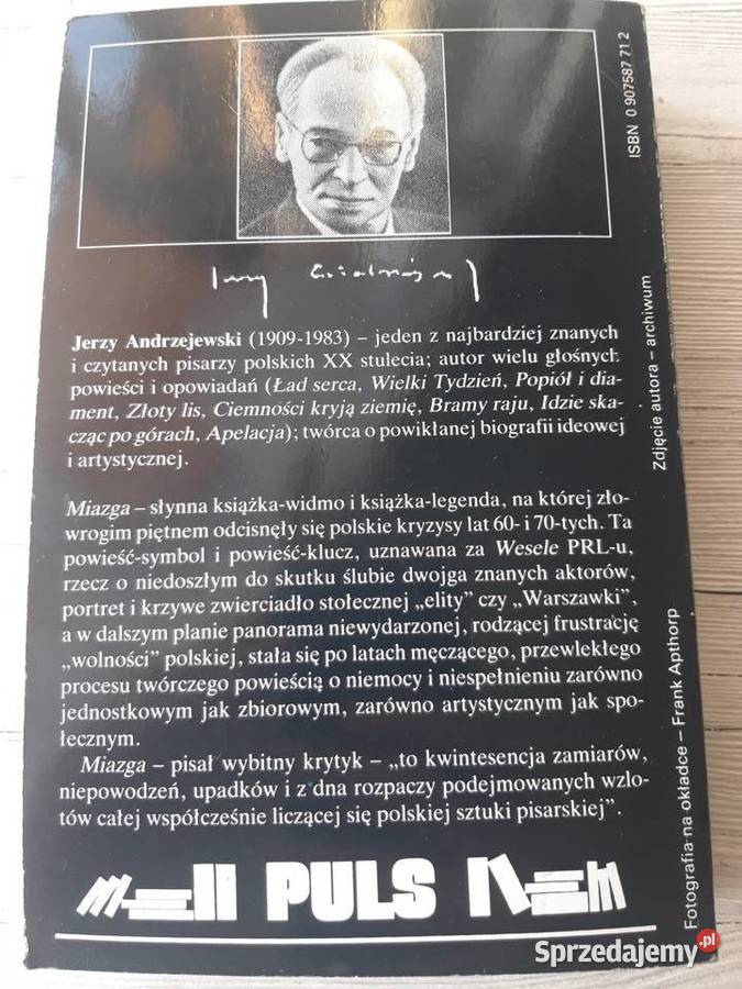 Miazga Jerzy Andrzejewski Wydanie pełne Bielsko-Biała