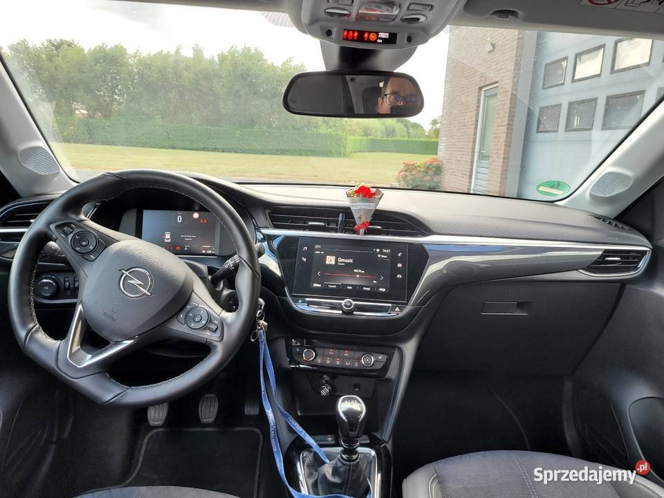 Opel Corsa F Elegance 2023r 35 101 Bogate welurowa tapicerka Kańczuga