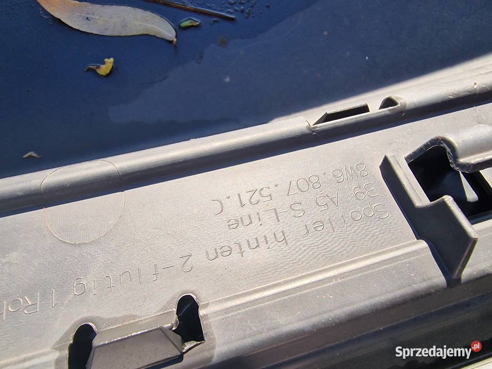 Dokładka dyfuzor audi a5 b9 f5 sline kompletny Rok produkcji 2018