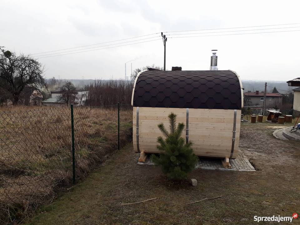 Sauna Owalna Beczka Owal Ogrodowa z piecem podlaskie Sejny