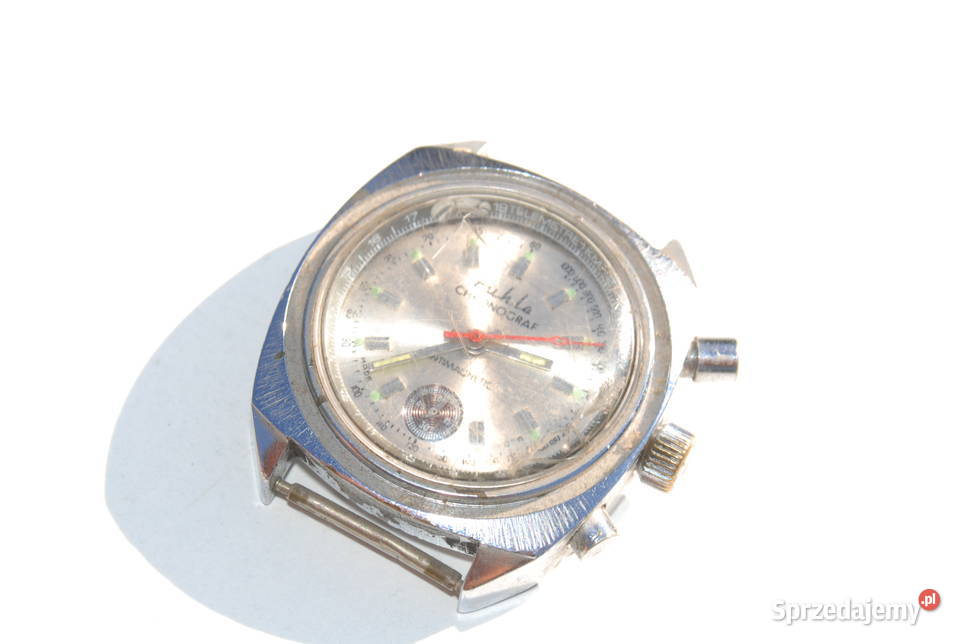 Stary Germany zegarek Ruhla Chronograf unikat Cieszyn