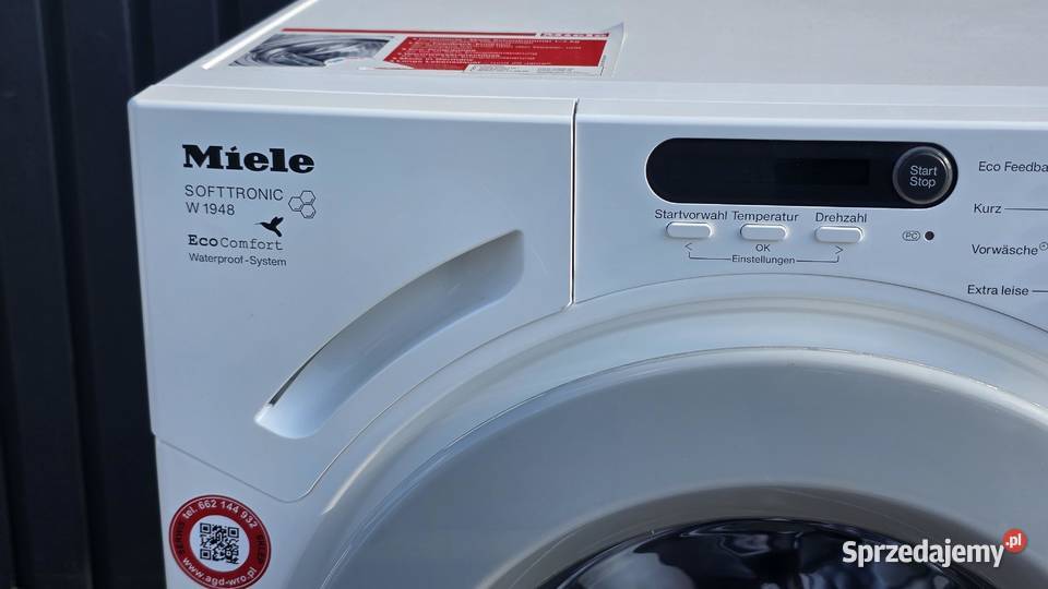 Pralka Miele W 1948 WPS EcoComfort 7 Ciepła i Pralki i suszarki Wrocław