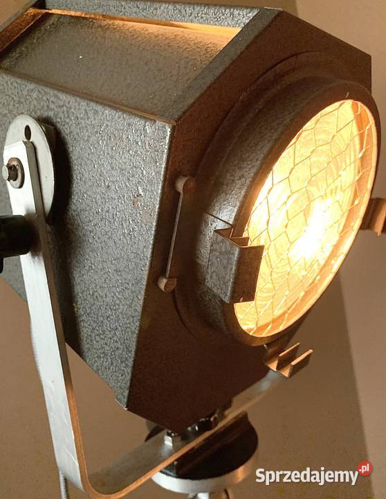 Lampa teatralna PRL Vintage loft Poznań