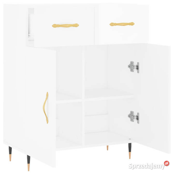 Szafka biała połysk 695x34x90 materiał