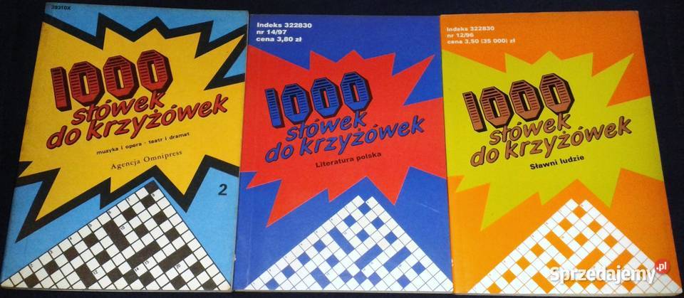 1000 słówek do krzyżówek 8 części miękka Chełm