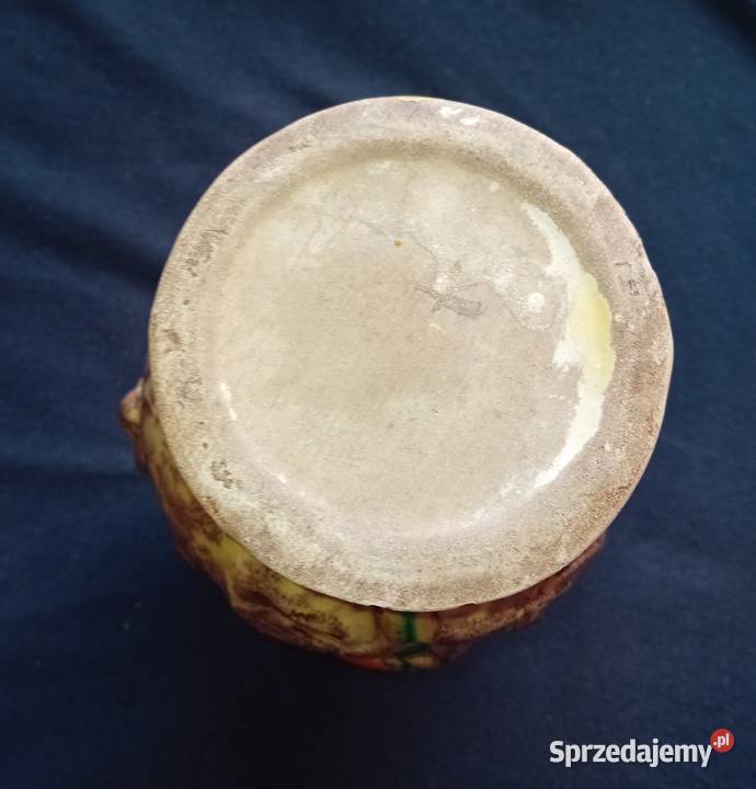 Wazon amfora ceramika z polewą uranową Jasba Koźminek