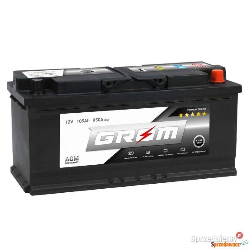 Akumulator Grom AGM Startstop 105Ah 950A