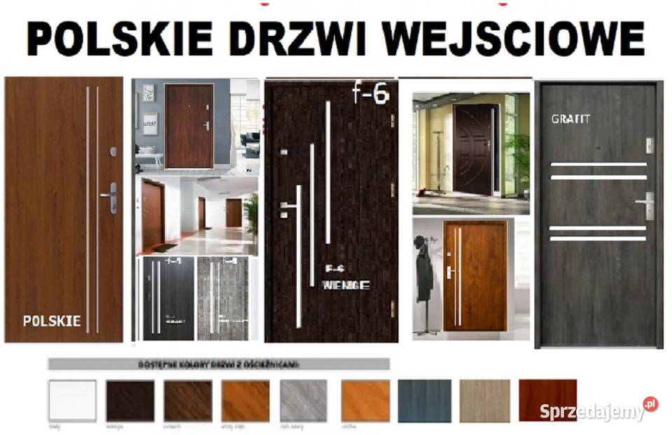 drzwi zewnętrzne wejściowe z montażem do