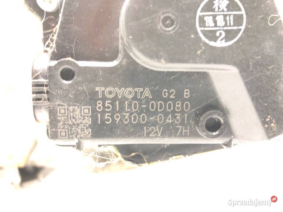 MECHANIZM WYCIERACZEK PRZÓD TOYOTA YARIS II