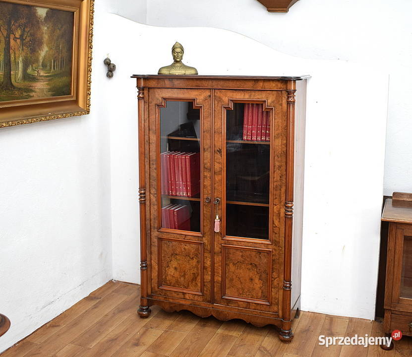 Urocza stara biblioteczka regał biblioteka Meble