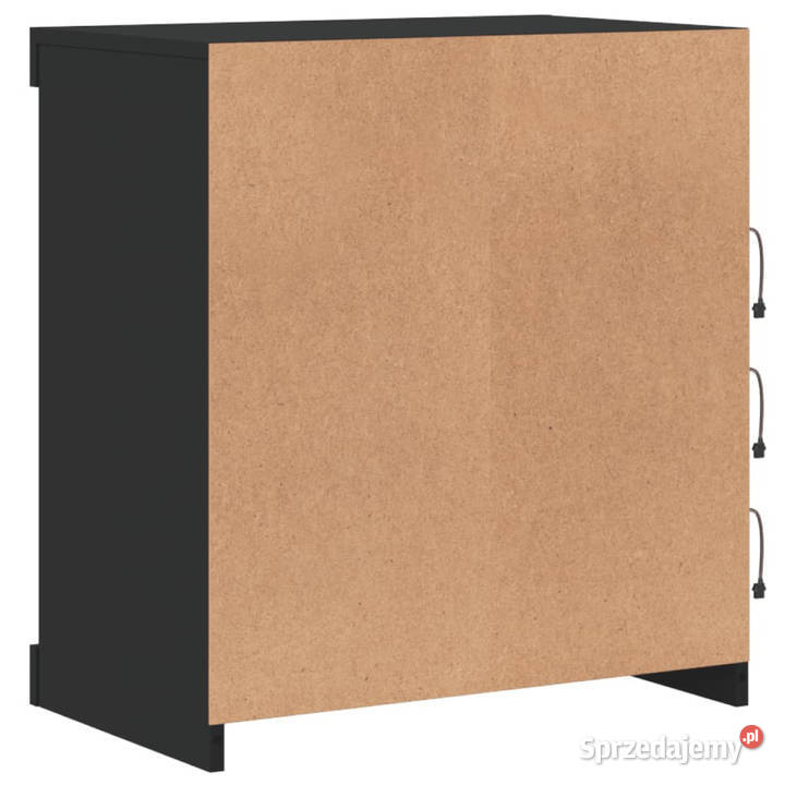 Szafka z oświetleniem LED czarna 605x37x67 Pozostałe mazowieckie