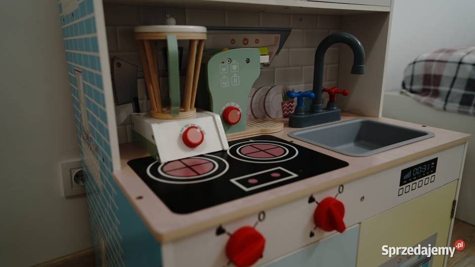 Drewniany domek do zabawy kuchnia 2w1 idealny Otwock sprzedam