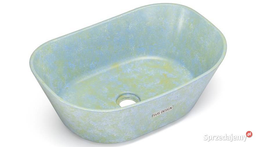 Umywalka 50 LIBRA BASIC GRANITE niebieski i