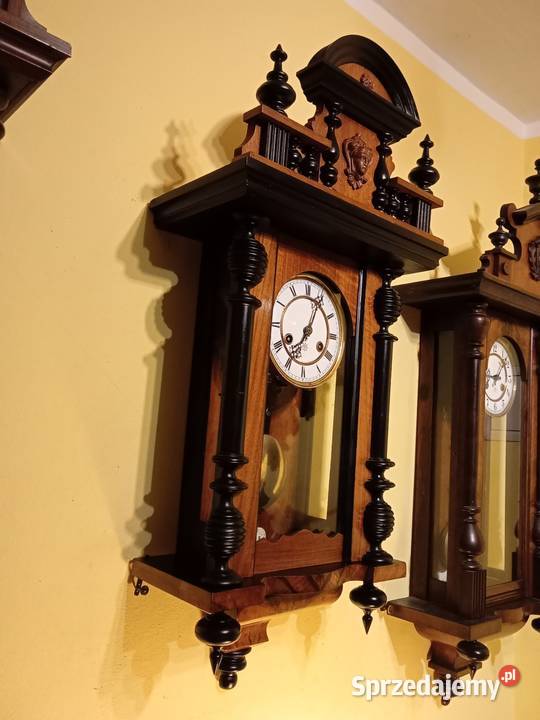 Stary zegar wiszący z sygnaturą Junghansa warmińsko-mazurskie Olsztyn