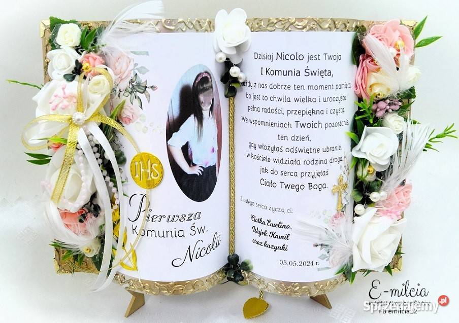 Księga Pamiątka z okazji Chrztu Św Urodzin