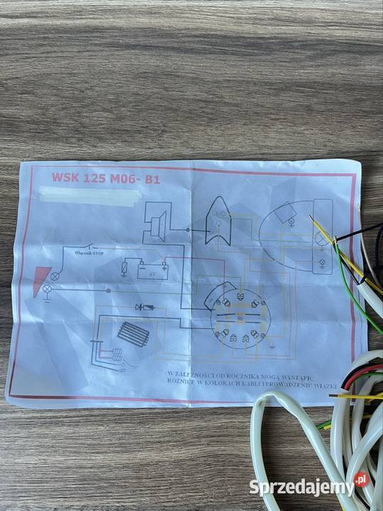 NOWA POLSKA INSTALACJA ELEKTRYCZNA WSK 125 B1 sprzedam