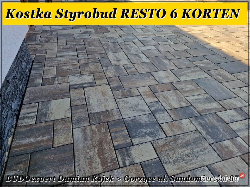 Szlachetna kostka brukowa Styrobud RESTO 6 Nisko