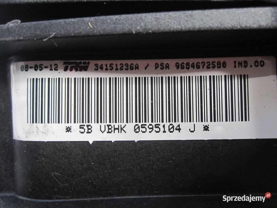 PEUGEOT 3008 I 12r AIRBAG poduszka pasażera Kielce