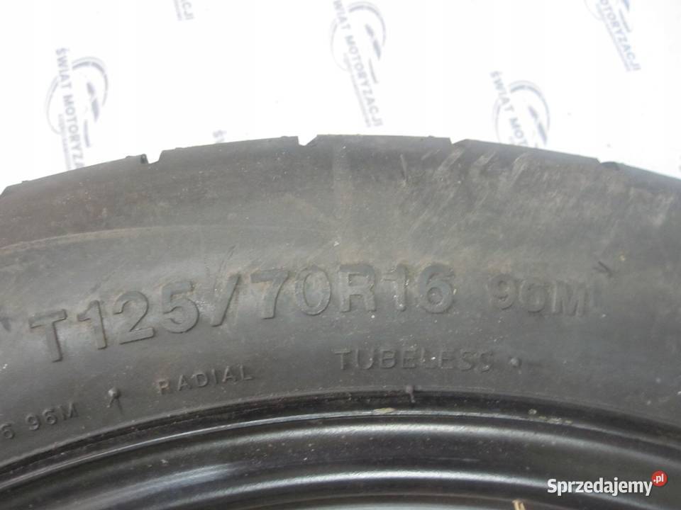 VW GOLF AUDI SEAT ALTEA koło dojazdowe 1257016 Koła dojazdowe sprzedam