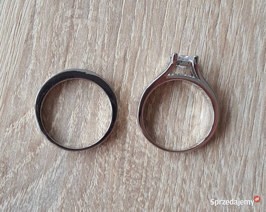 Nowy pierscionek pierscionki komplet zestaw Szczecin sprzedam