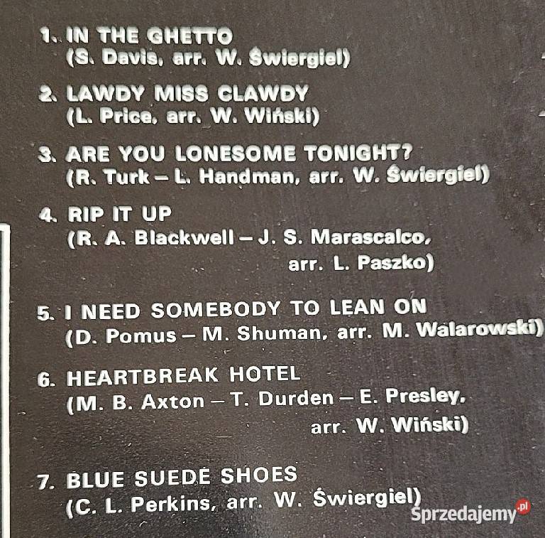 Wojciech Gąssowski Love me tender płyta winylowa Płyty i kasety Chełmno