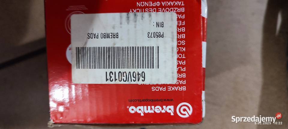 BREMBO P 85 073 Zestaw klocków hamulcowych warmińsko-mazurskie Dobre Miasto