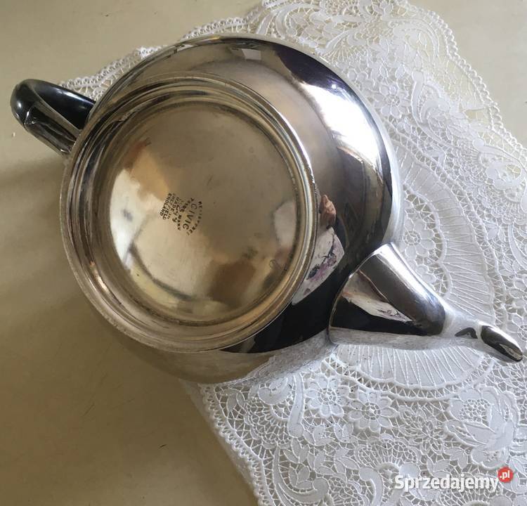 Posrebrzany komplet do kawy 19001940 Kraków