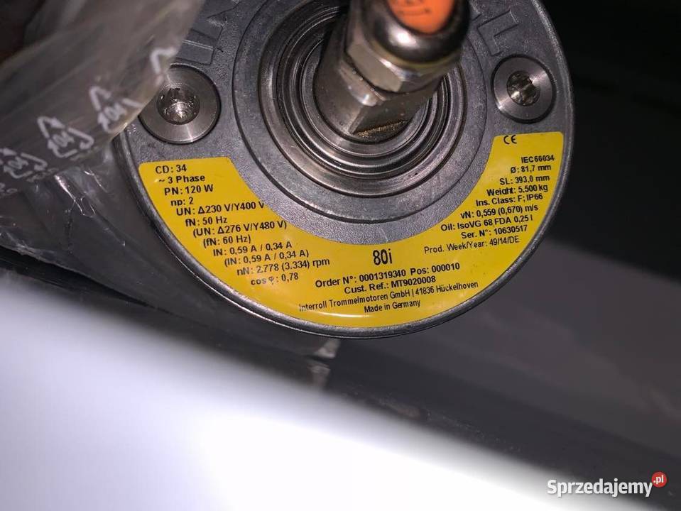 INTERROLL 80i CONVEYOR DRUM MOTOR 120W