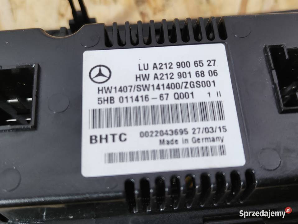 Panel Nawiewu Klimatyzacji Mercedes W212 Pleszew