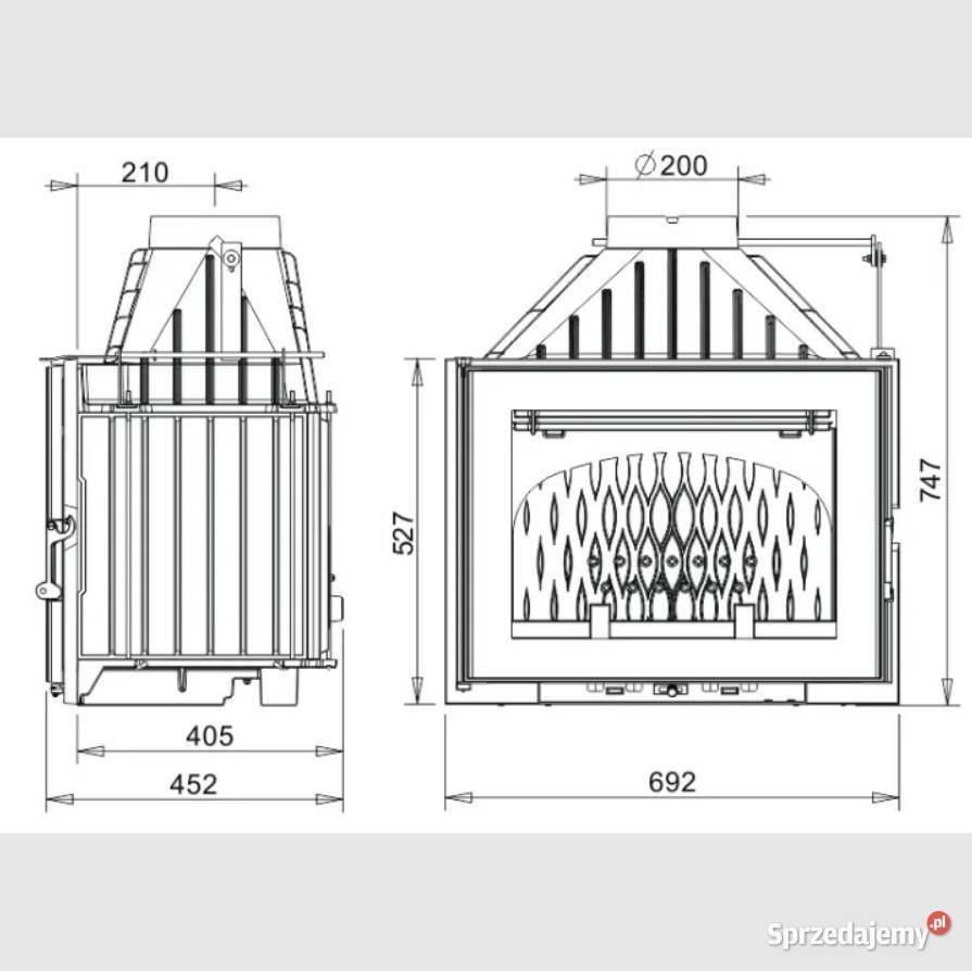 Wkład Kominkowy INVICTA 700 GRAND ANGLE ECO z Poznań