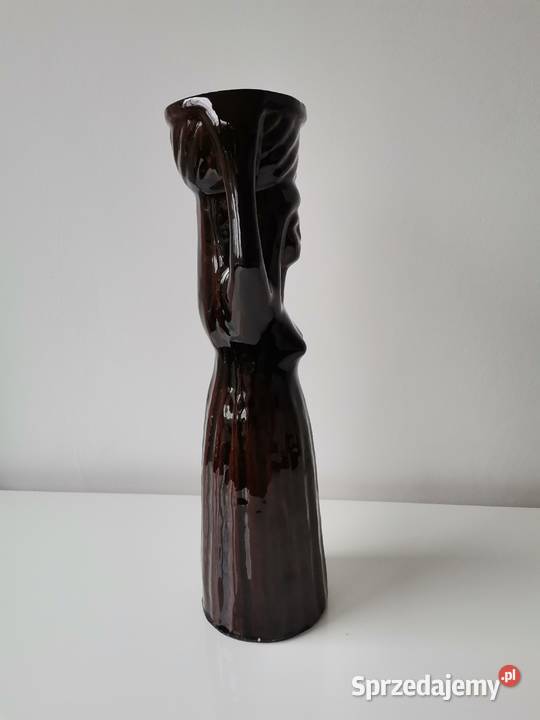 Stara figurka wazon Kobieta z Koszem ceramika Katowice sprzedam