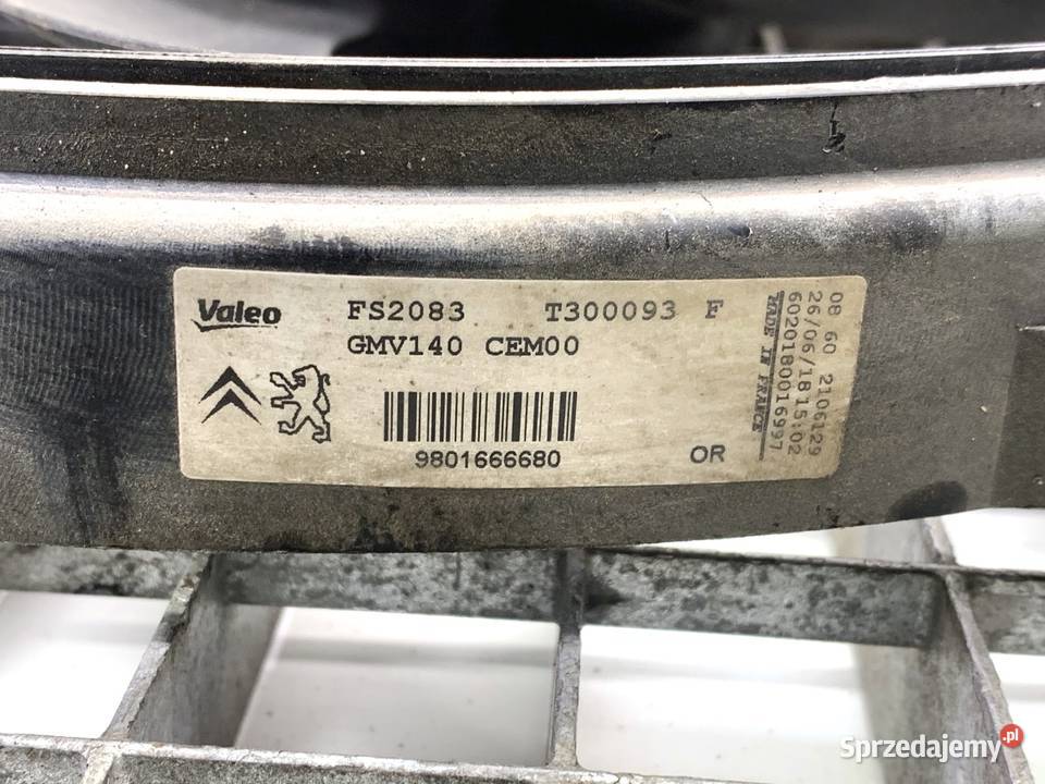 WENTYLATOR CHŁODNICY PEUGEOT 2008 I 12 110 osobowe
