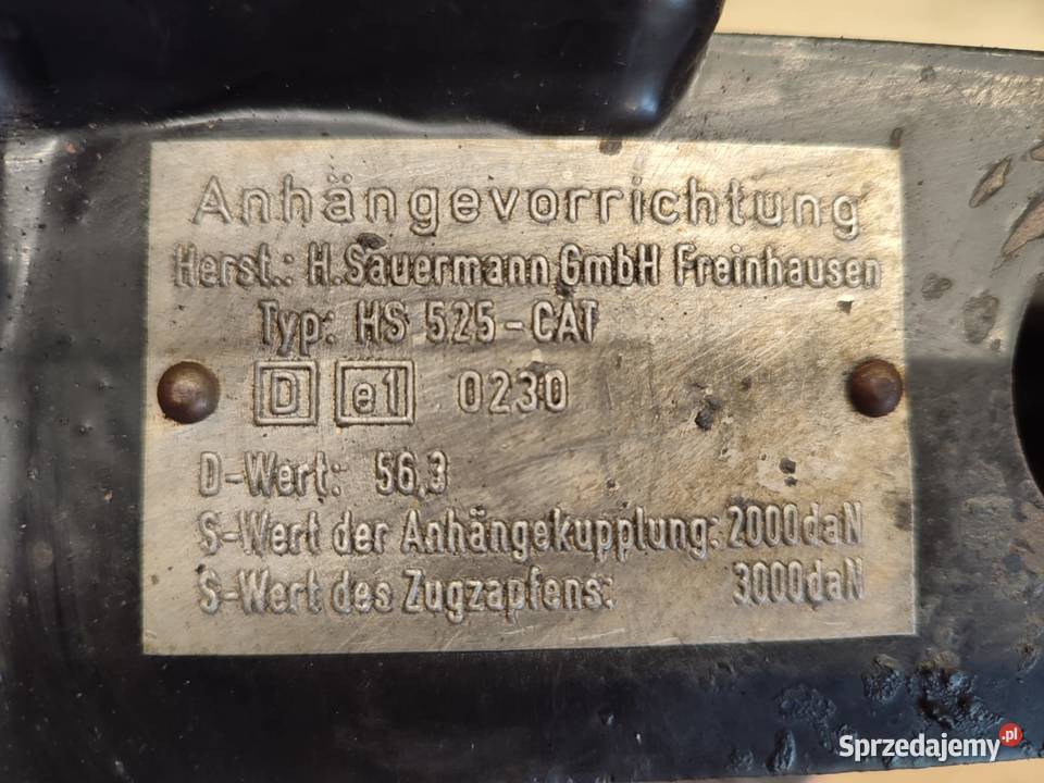 Szyna zaczepu hs525cat Deutz Fahr AGROTRON wielkopolskie Wilkowo